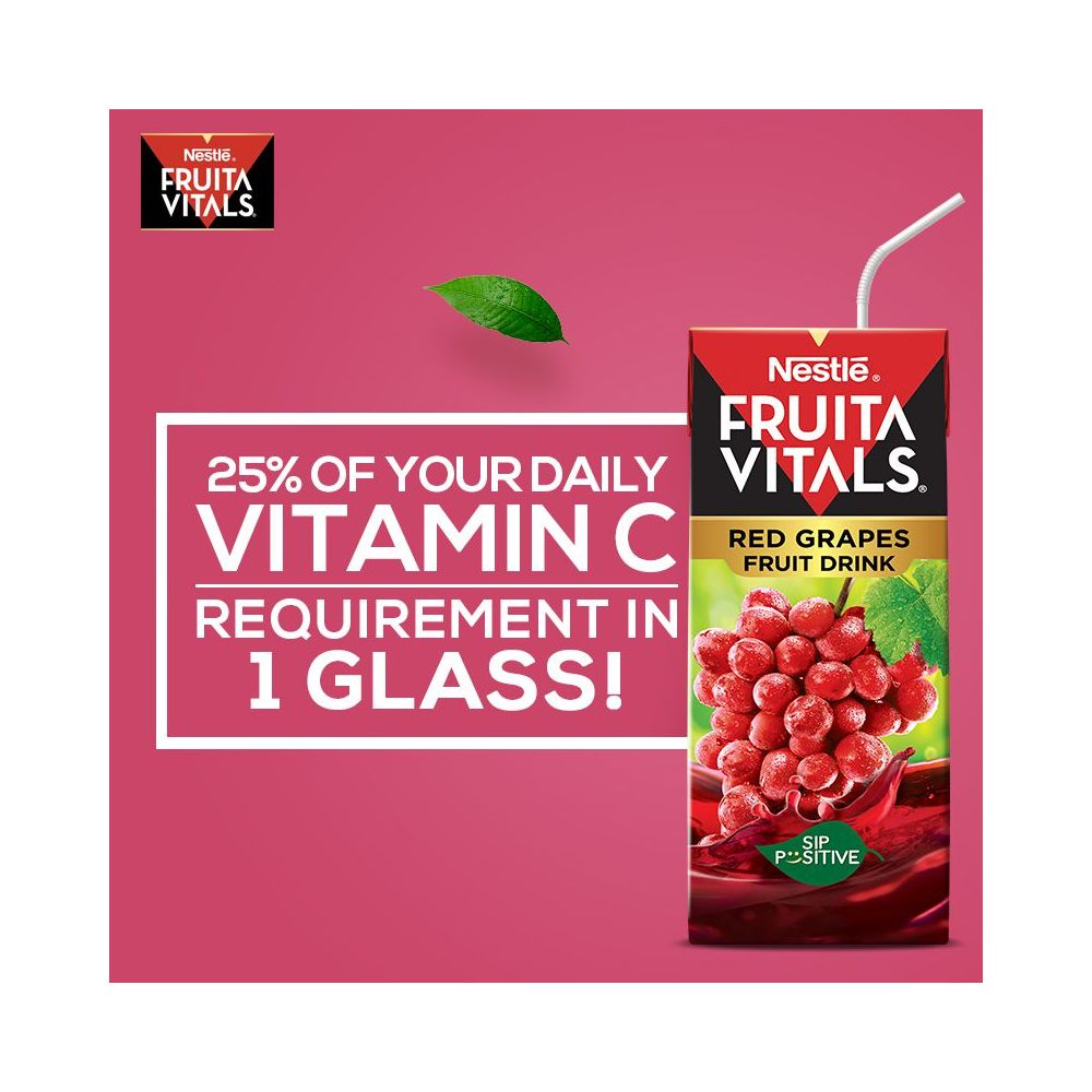 Nestle Fruita Vitals Red Grapes Fruit Drink 200ml