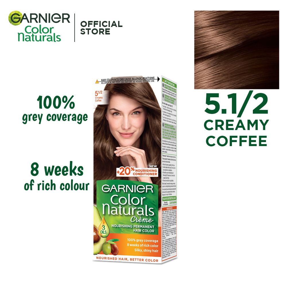 Garnier Color Naturals Creme Hair Colour, 5 1/2 Creamy Coffee