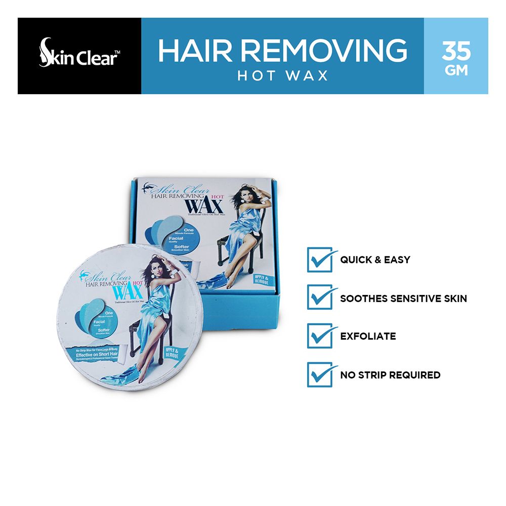 Skin Clear Face, Legs & Body Hair Removing Hot Wax 35gm