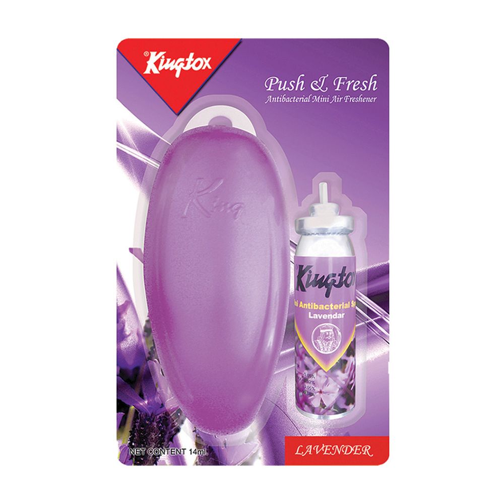 Kingtox Push & Fresh Lavender Mini Air Freshener Refill, 14ml