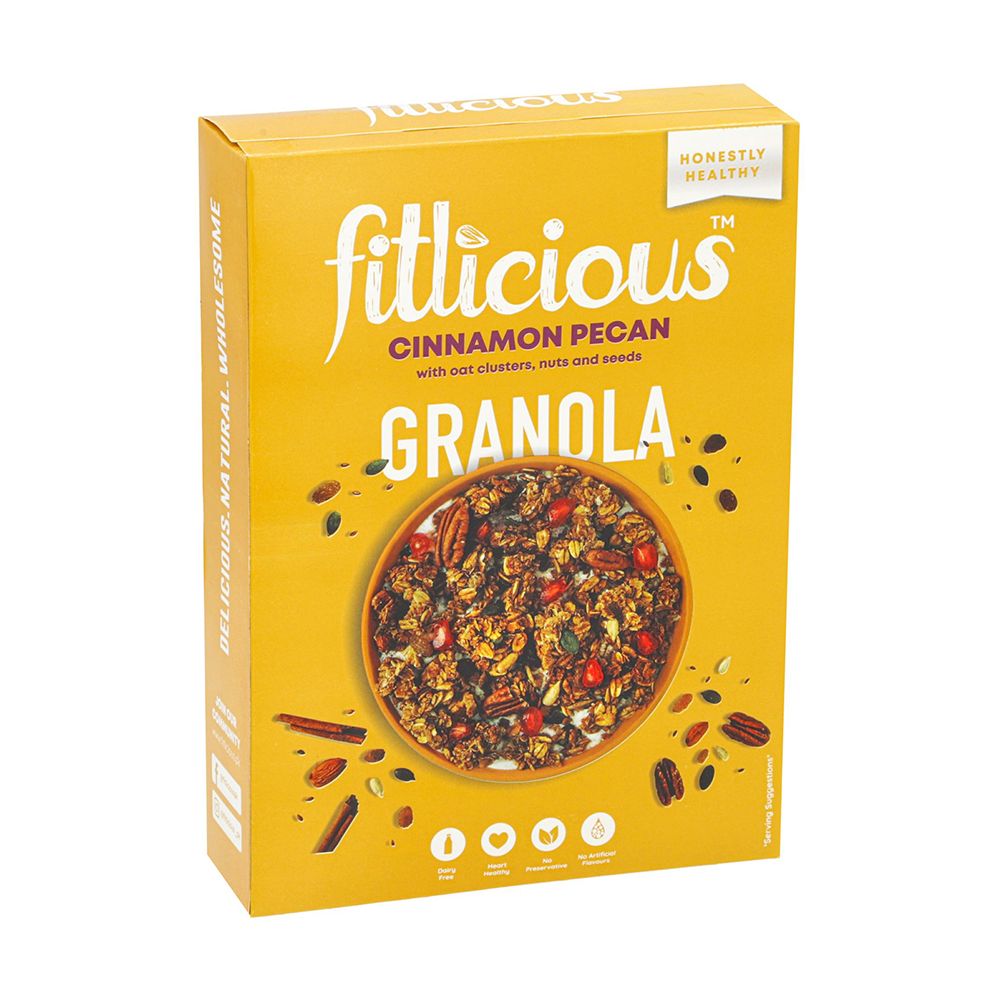 Fitlicious Cinnamon Pecan Granola Muesli Box 400gm