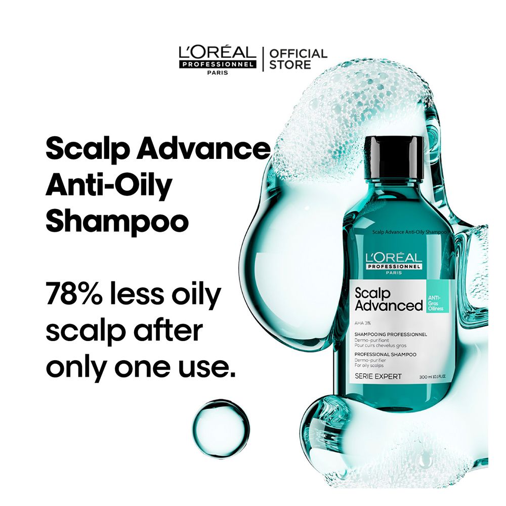 L'Oreal Professionnel Serie Expert Scalp Advanced Shampoo 300 ML - For Oily Scalp With AHA Formula