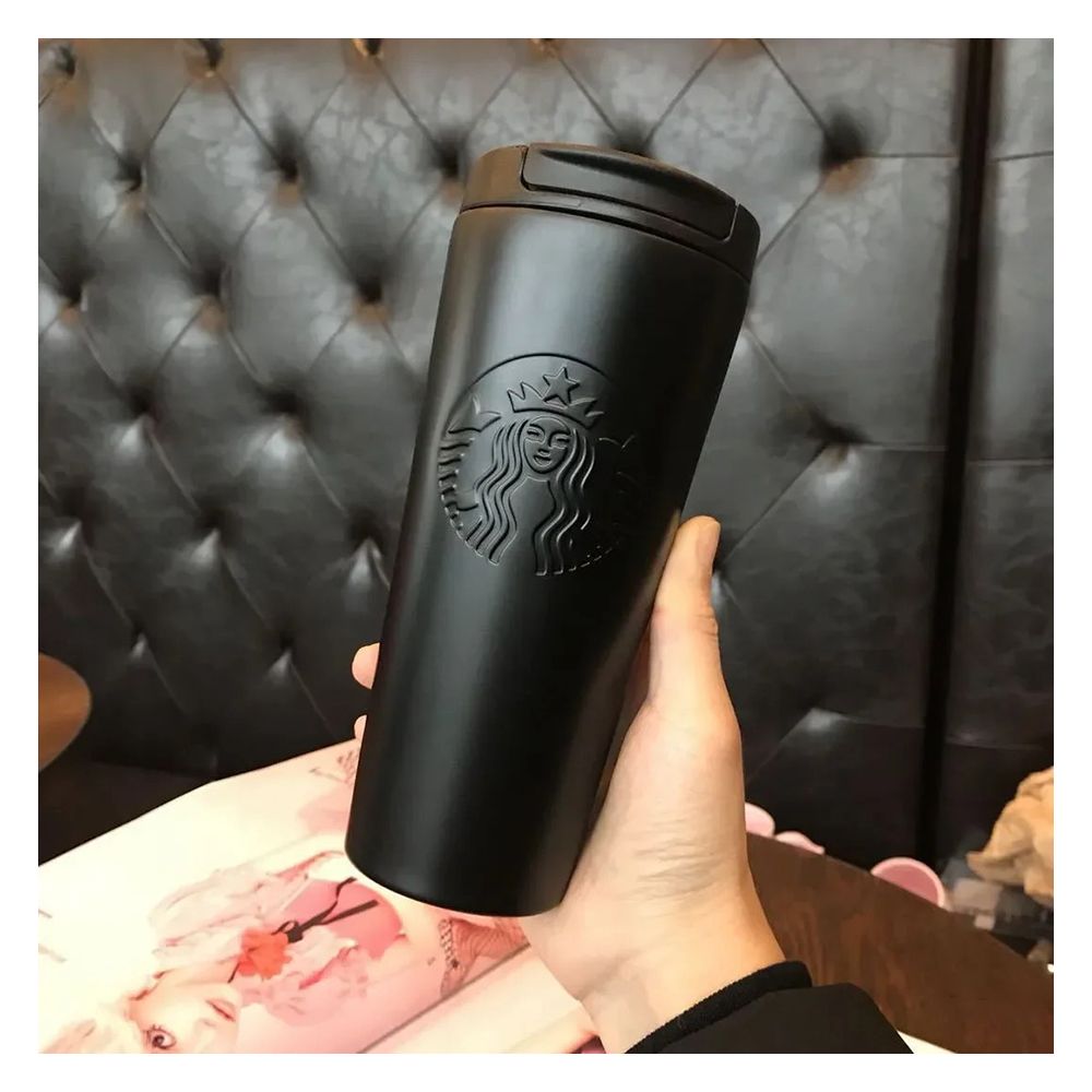 Buy AJF Stainless Steel Starbucks Coffee Mug With Straw, 500ml Capacity,  Black Online at Best Price in Pakistan - Naheed.pk