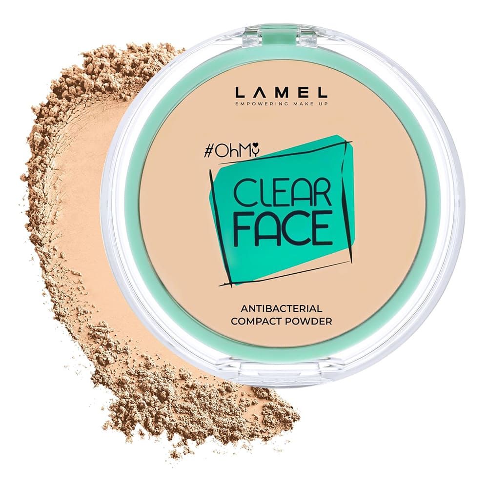 Lamel OhMy Clear Face Compact Powder, 9g, 402 Vanilla