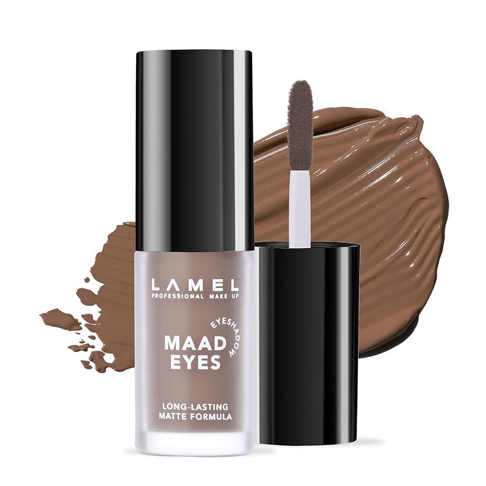 LAMEL Maad Eyes Liquid Eyeshadow, Long Lasting Waterproof Matte Eye Tint, 401 Crème