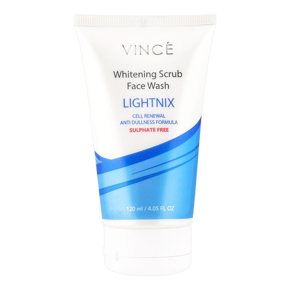 Vince Lightnix Anti Dullness Whitening Scrub Face Wash, 120ml