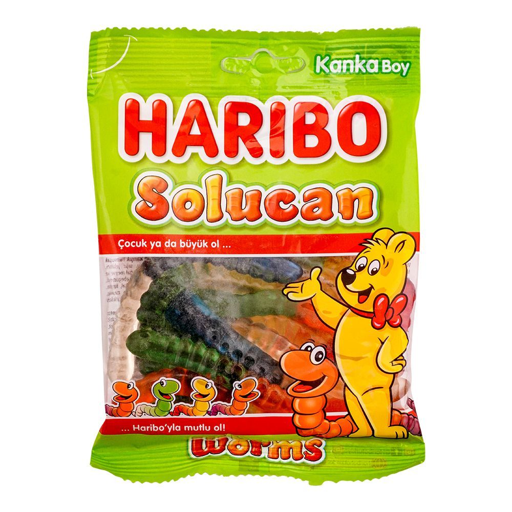 Haribo Worms Jelly, Share Size Pouch, 80g