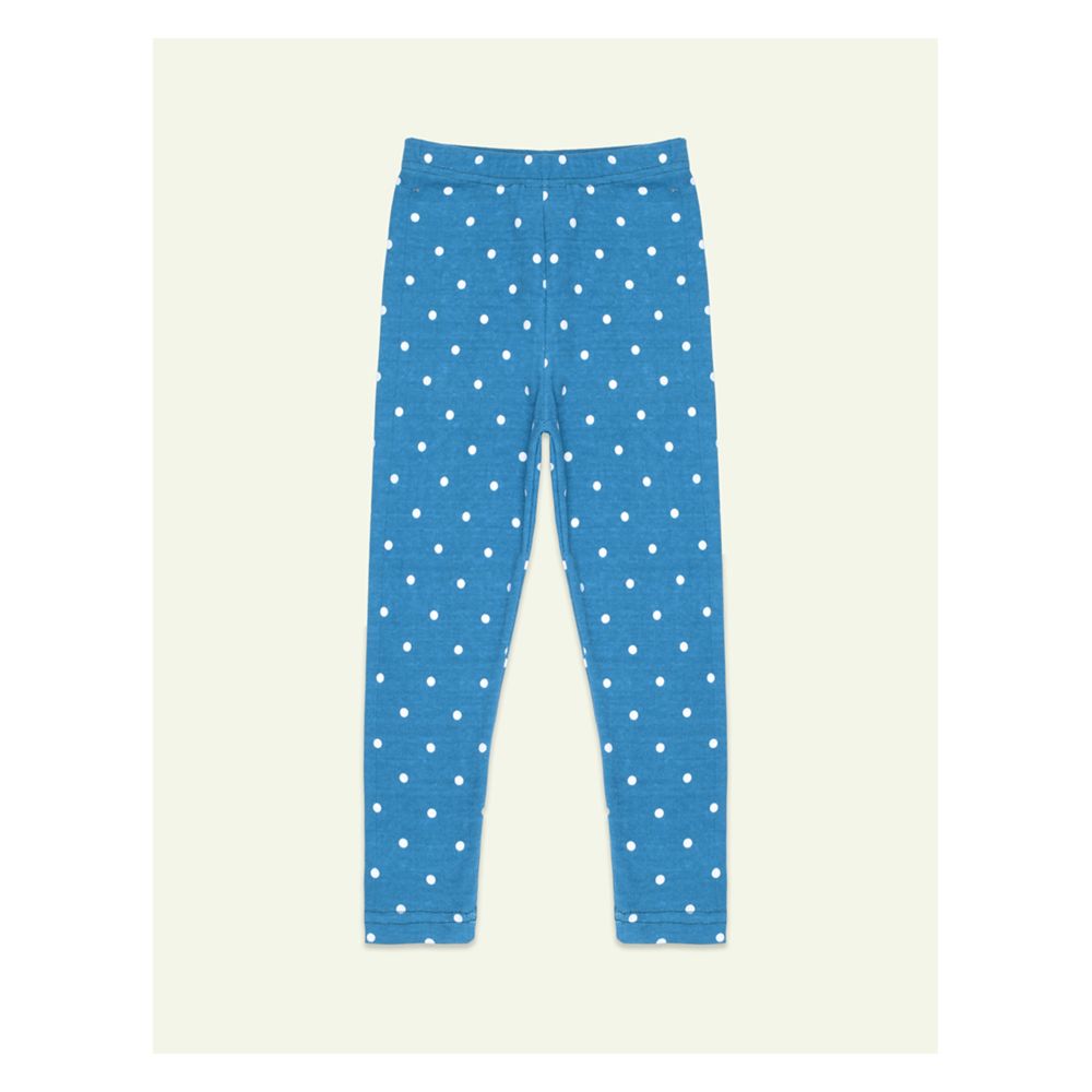 IXAMPLE Girls Jersey Polka Dots Trouser, Teal Green, IXGBT 86107