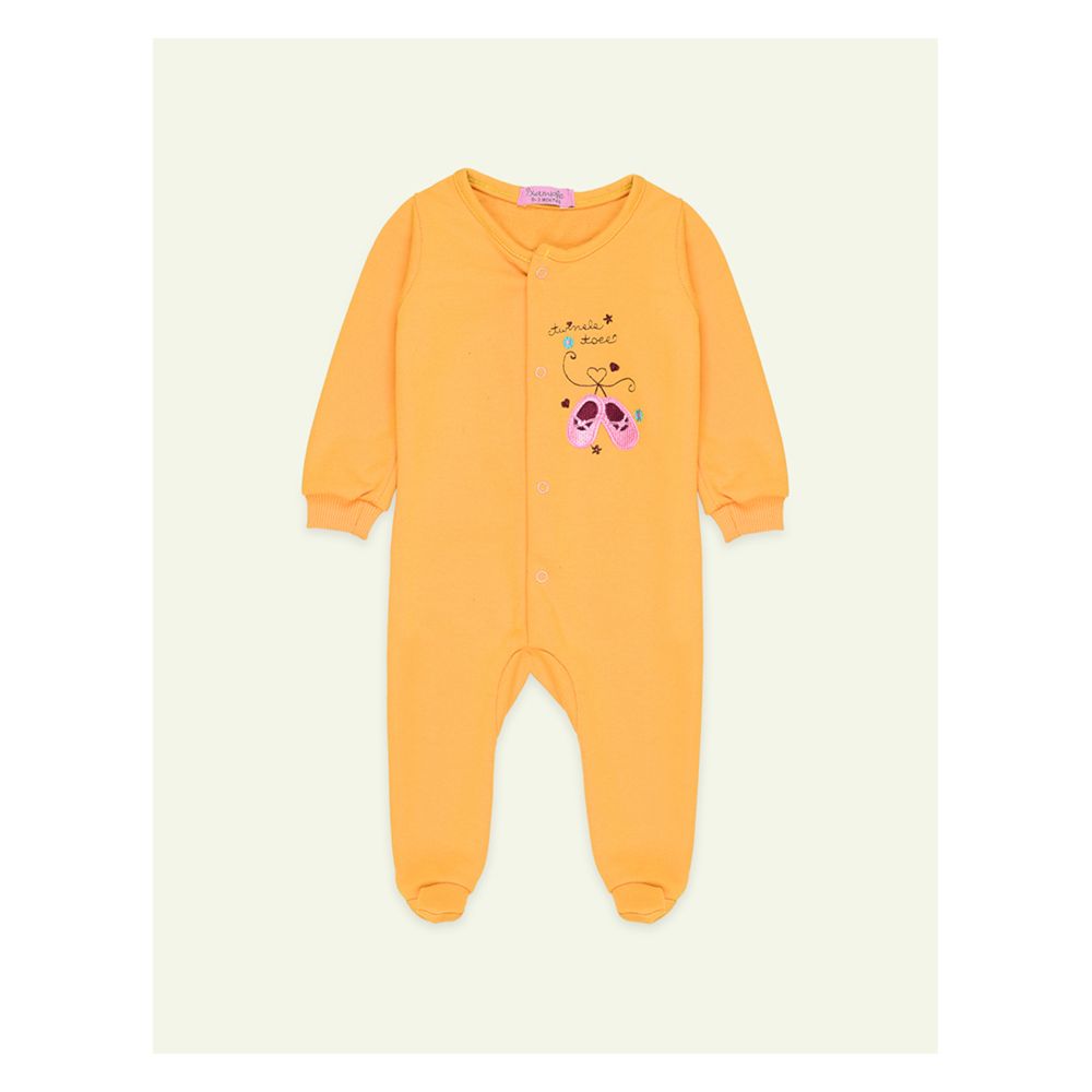 IXAMPLE Girls Terry Twinkle Toe Romper, Yellow, IXSRS 21318