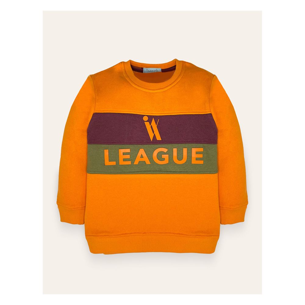 IXAMPLE Boys IX League Printed Sweatshirt, Tennessee Orange, IXWBSS 65019