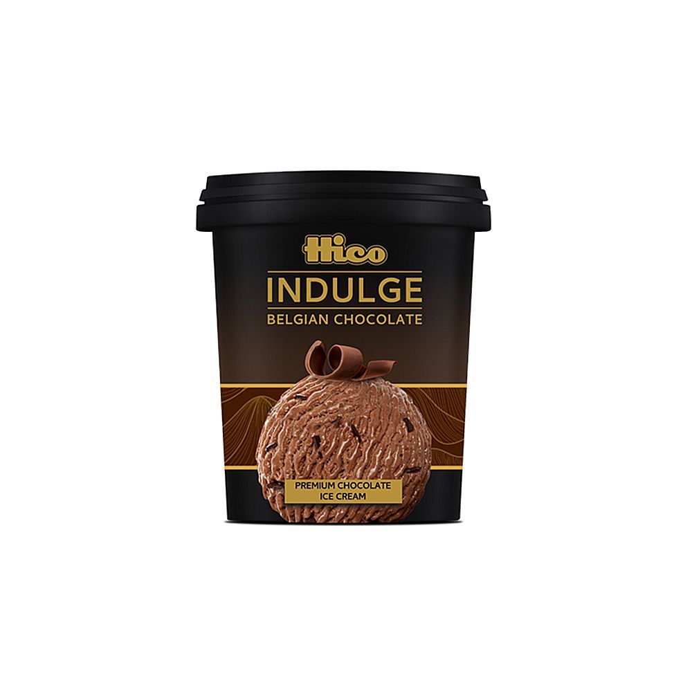 Hico Indulge Belgian Chocolate Ice Cream Family Pack, 500ml