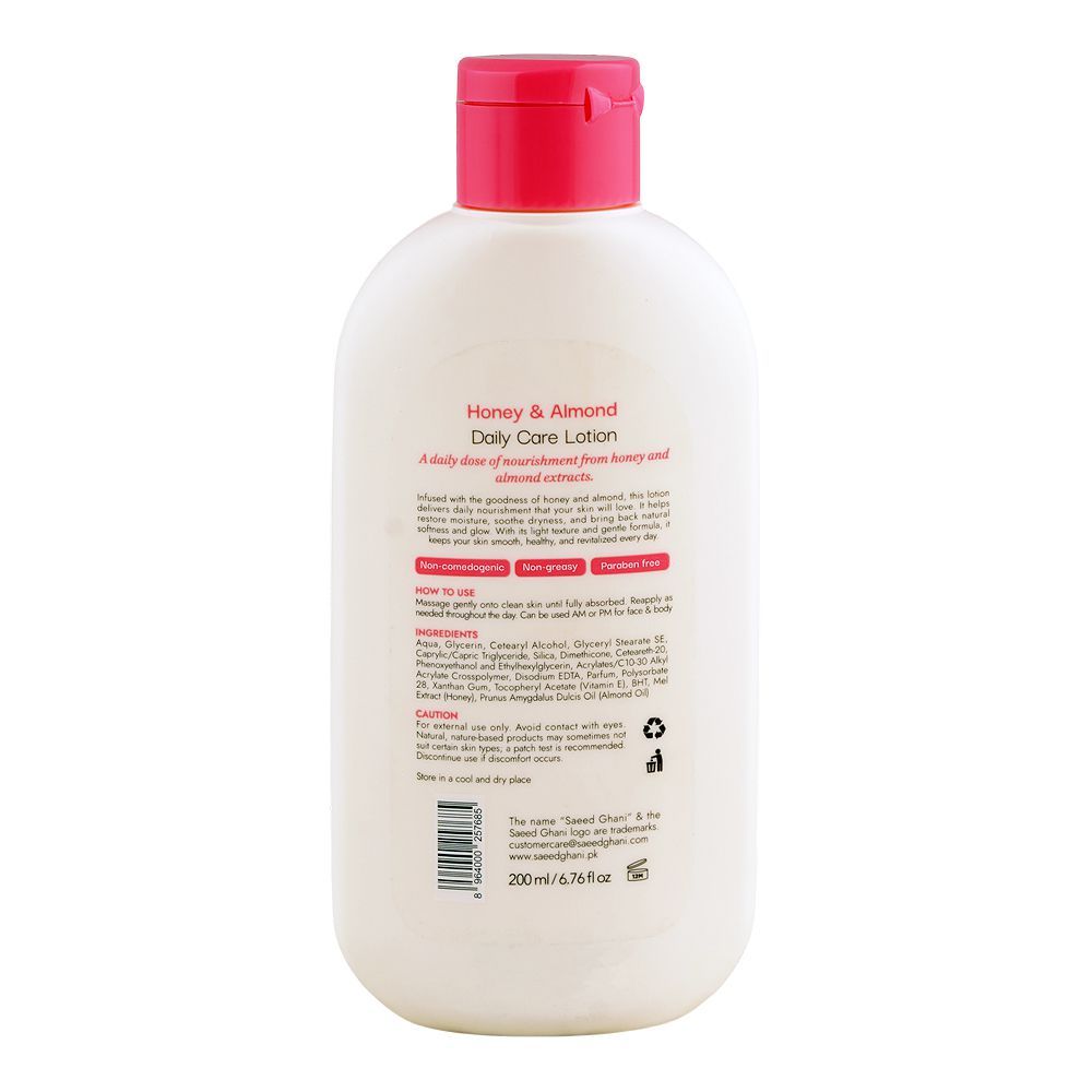 Ghani Extract Purchase Saeed Ghani Honey & Almond Rose Extract Lotion, 200ml Online ...
