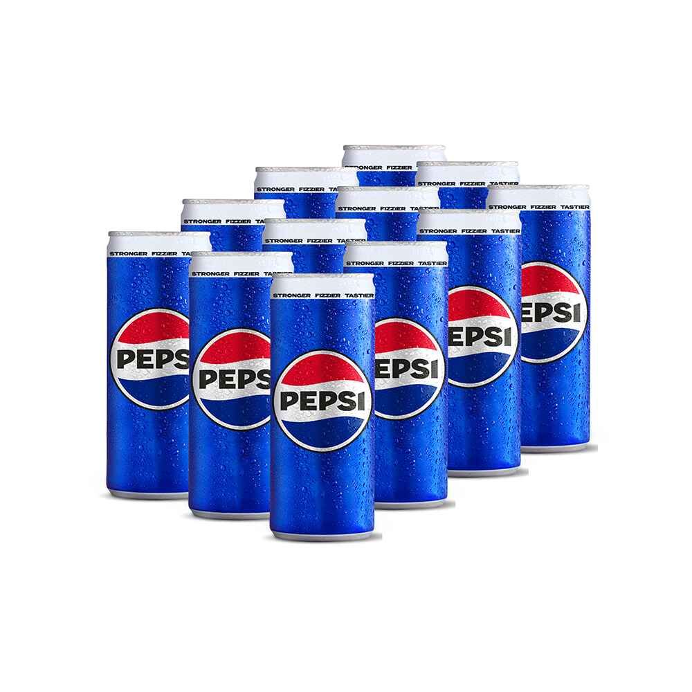 Pepsi Can Local 250ml, 12 Pieces