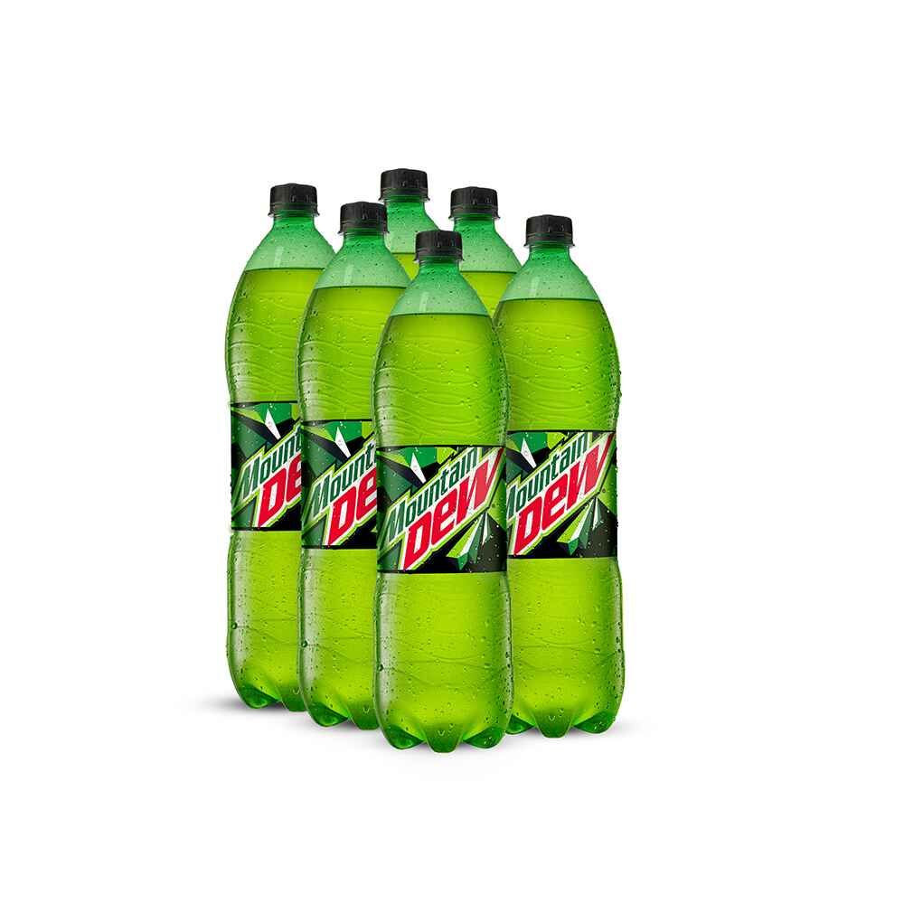 Mountain Dew 1.5 Liters, 6 Pieces