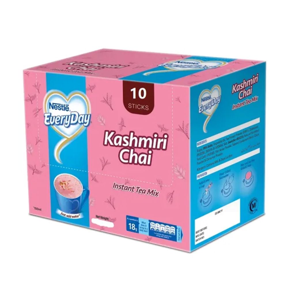 Nestle Every Day Kashmiri Chai, Instant Tea Mix, 18g Each, 10-Pack