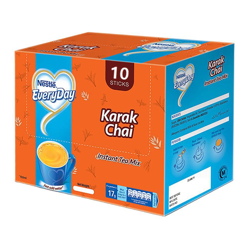 Nestle Every Day 3-In-1 Karak Chai, 17g Each, 10-Pack