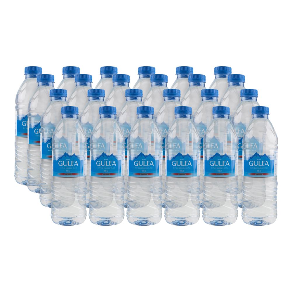 Gulfa Bottled Drinking Water, Low Sodium, 500ml Each, 24-Pack