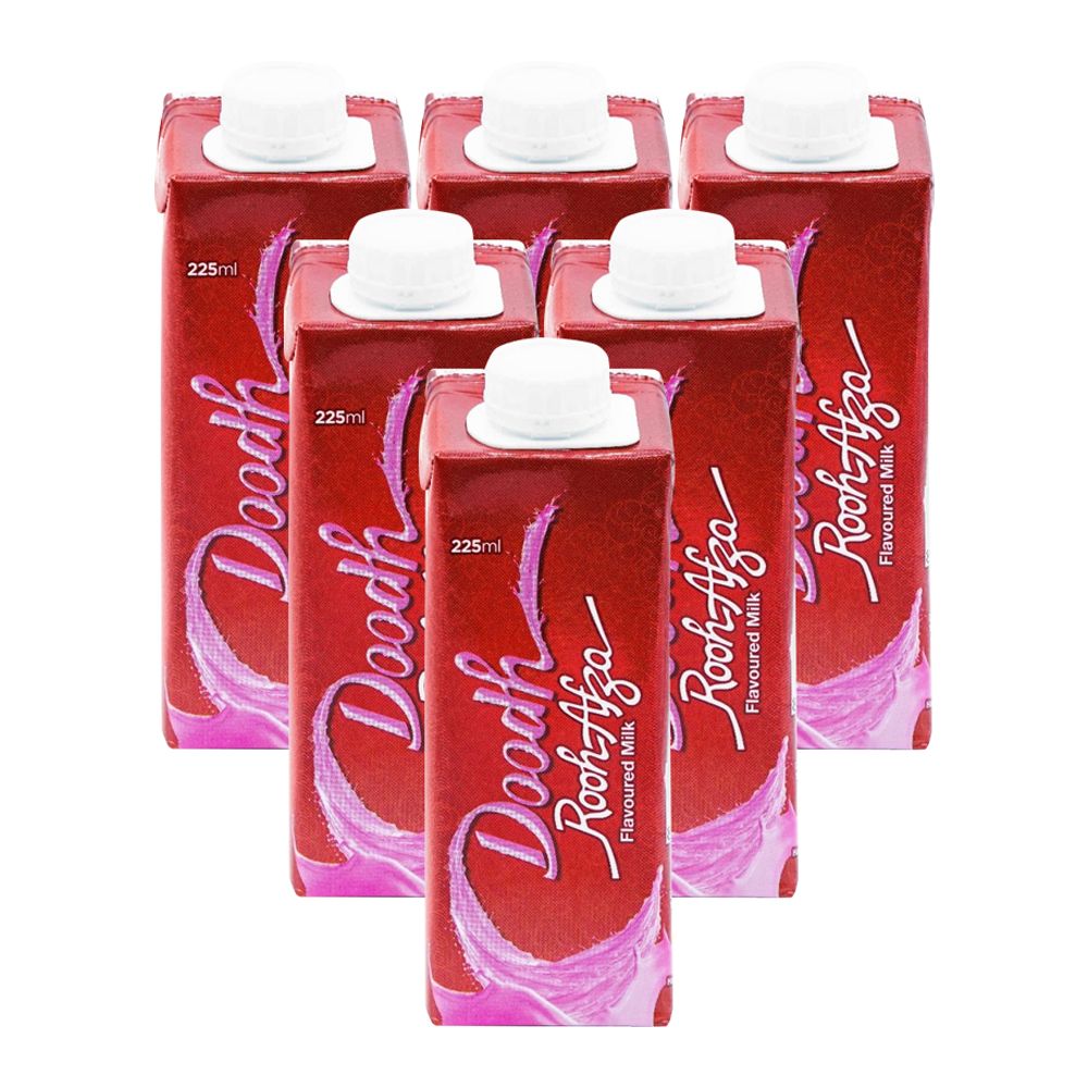 Rooh Afza Doodh, Flavored Milk, 225ml Each, 6-Pack