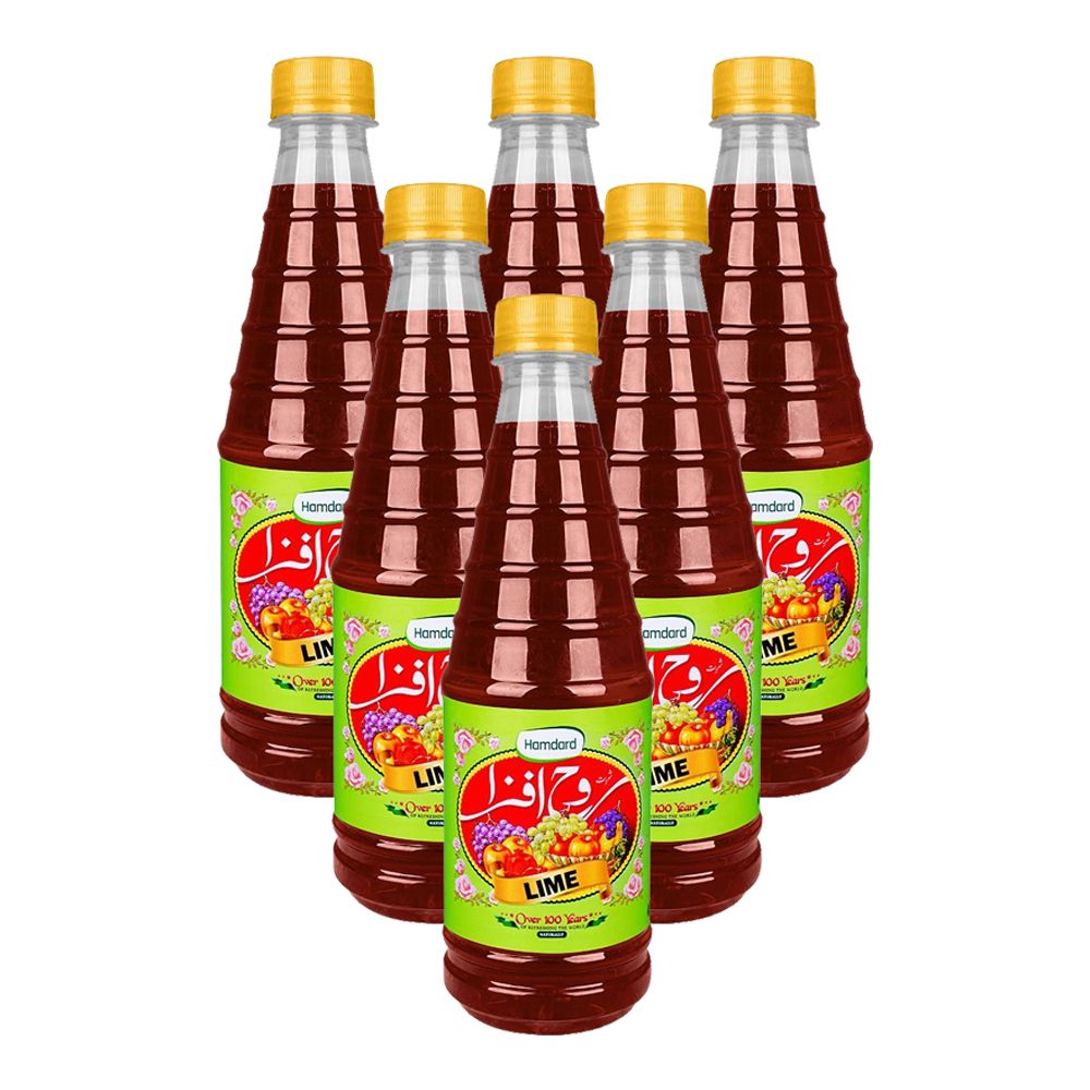 Rooh Afza Lime Drink (Sharbat) Syrup, 425ml Each, 6-Pack