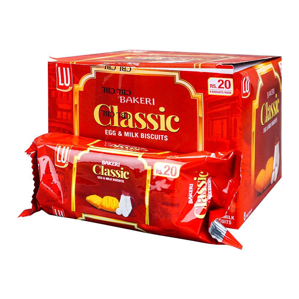 LU Bakeri Classic Egg & Milk Biscuit, Half Roll Box