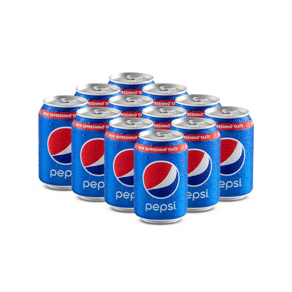 Pepsi Can (Local) 300ml, 12 Pieces