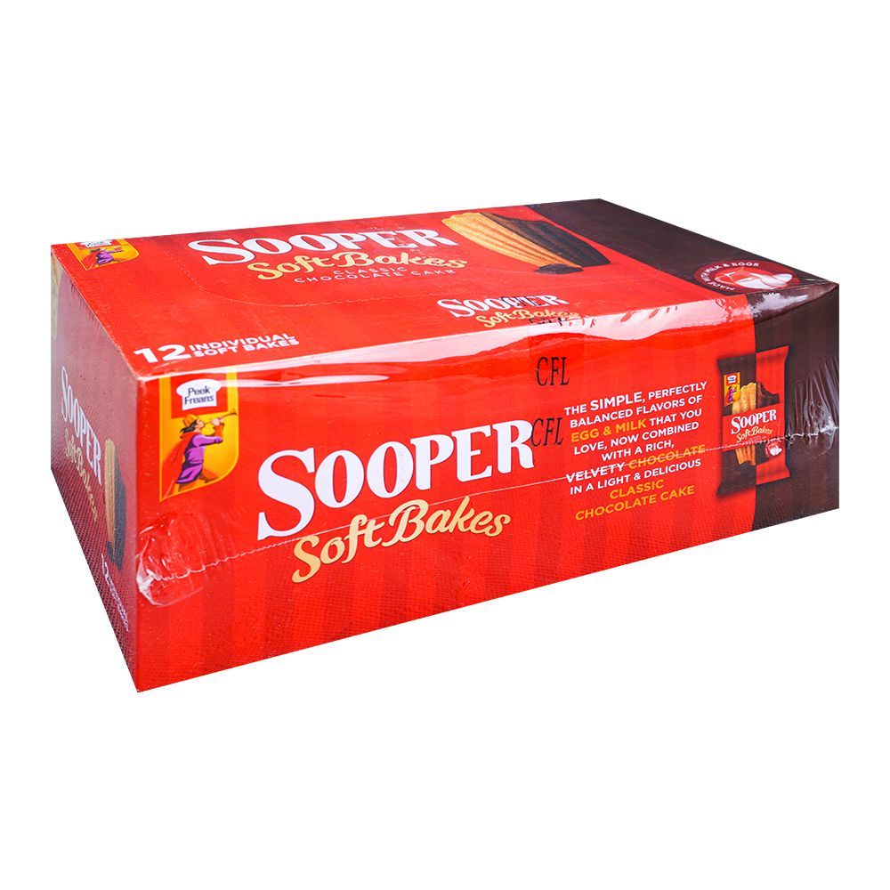 Peek Freans Sooper Soft Bakes Classic Chocolate Cake, 12-Pack