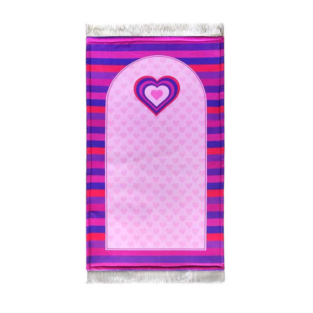 Art Beat Prayer Mat, Violet Hearts, PMM41A