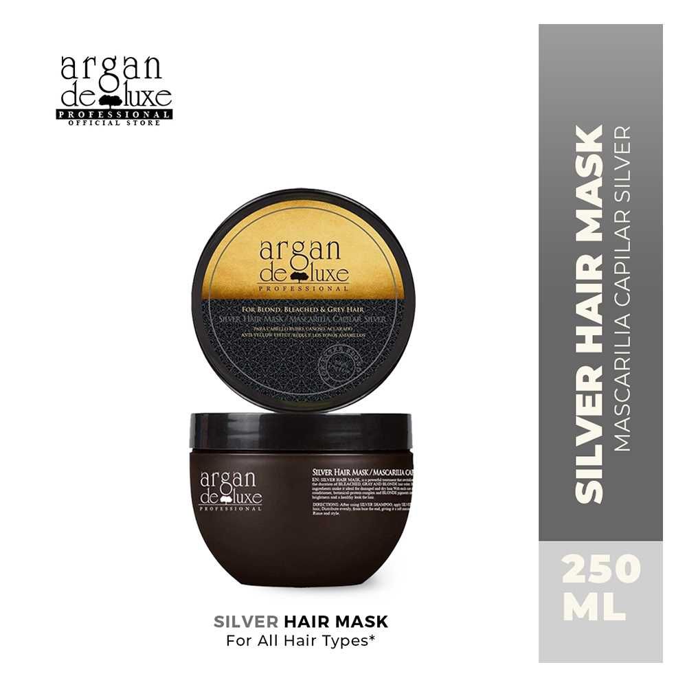 Argan De Luxe Silver Hair Mask, For Blonde/Bleached & Grey Hair, 250ml