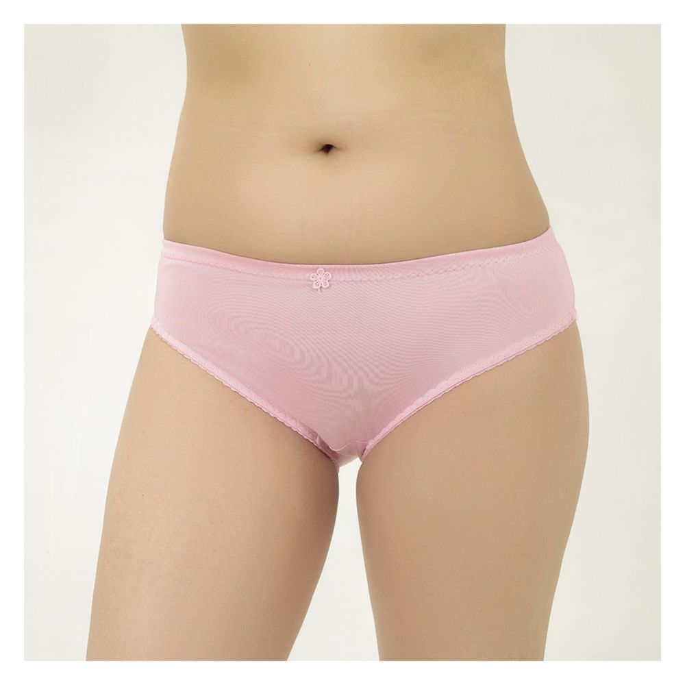 BeBelle Silkie.N Soft Cotton Fabric Women's Brief Panty, Camisoles & Knickers, Orchid Pink, 1500