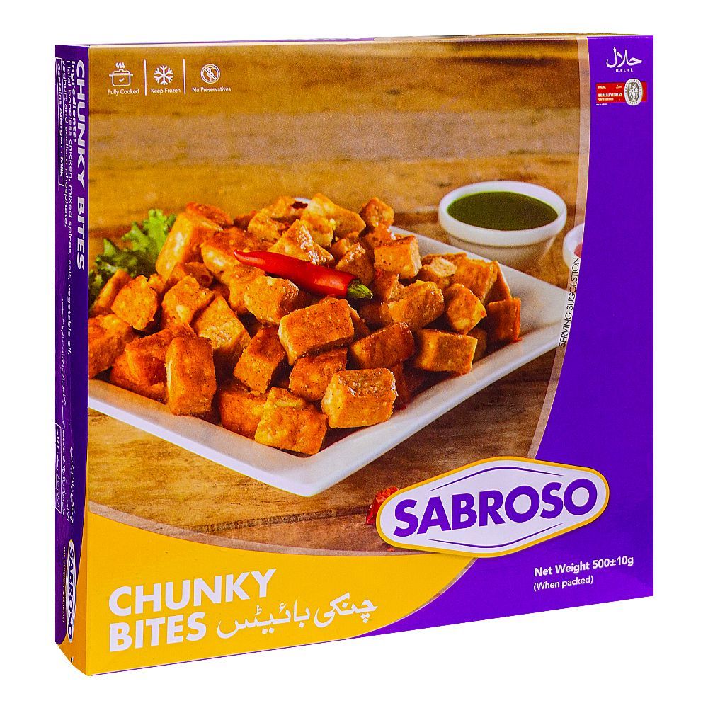 Sabroso Chunky Bites, Chicken, 500g