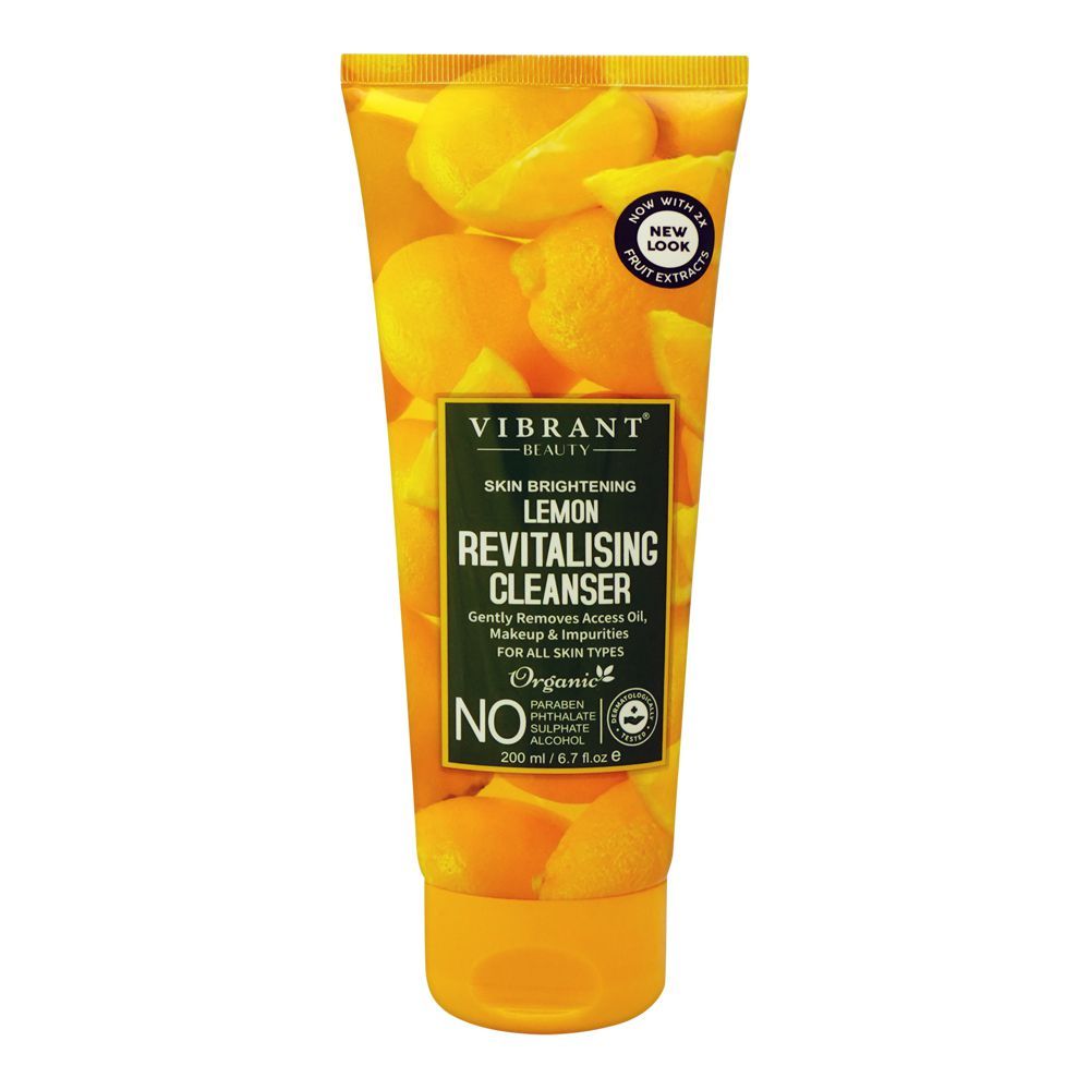 Vibrant Beauty Brightening Lemon Revitalizing Cleanser, For All Skin Types, 200ml