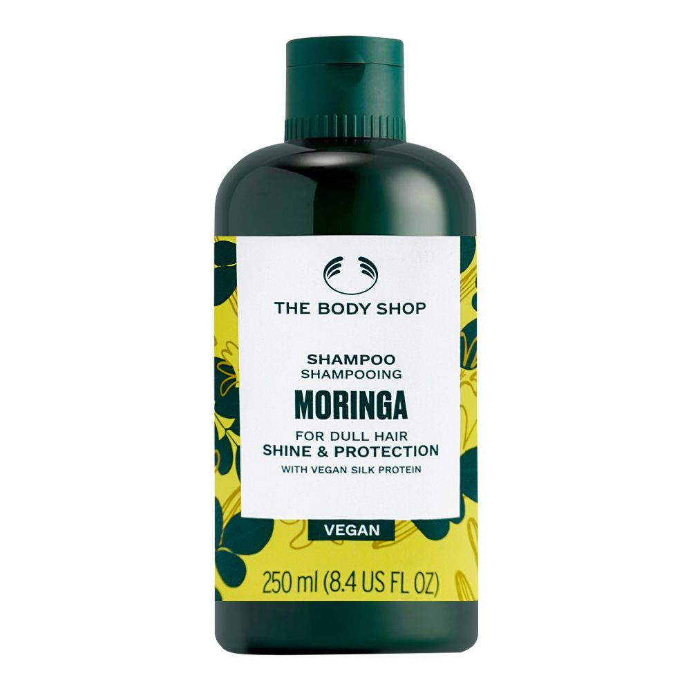 The Body Shop Moringa Shine & Protection Vegan Shampoo, For Dull Hair, 250ml