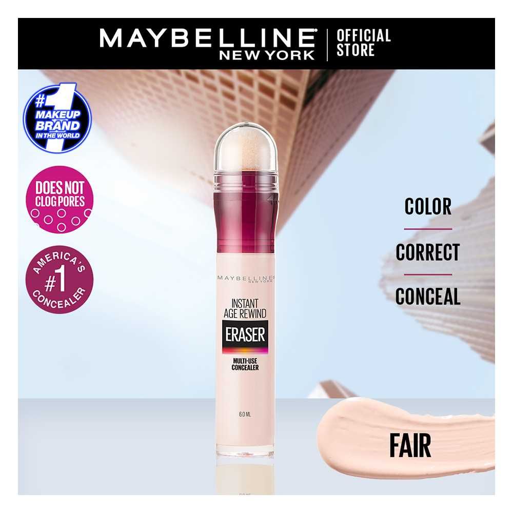 Maybelline New York Eraser Dark Circles, Treatment Concealer, Fair