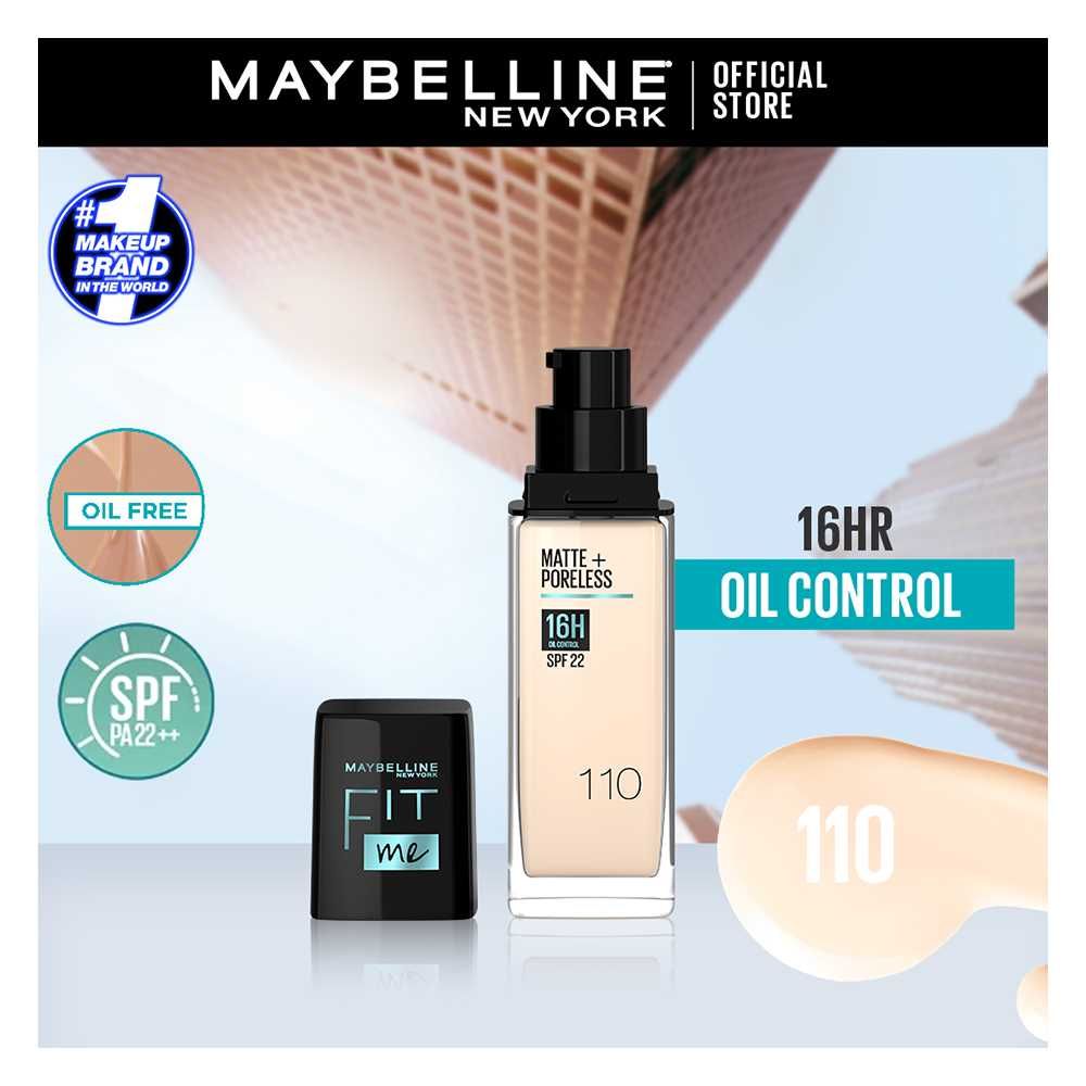 Purchase Maybelline Fit Me Matte & Poreless SPF 22 Foundation 110 Porcelain  30ml Online at Best Price in Pakistan 
