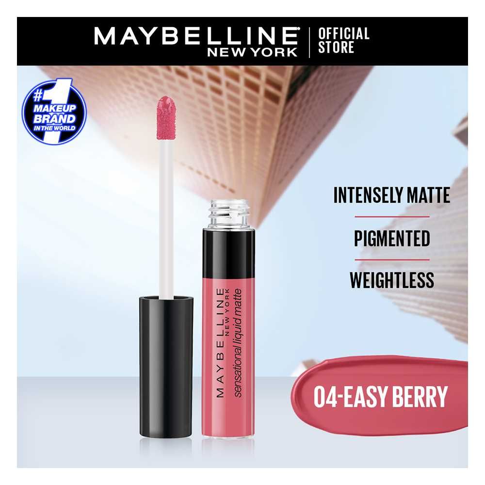 Purchase Maybelline New York Color Sensational Liquid Matte Lipstick, 04  Easy Berry Online at Special Price in Pakistan 