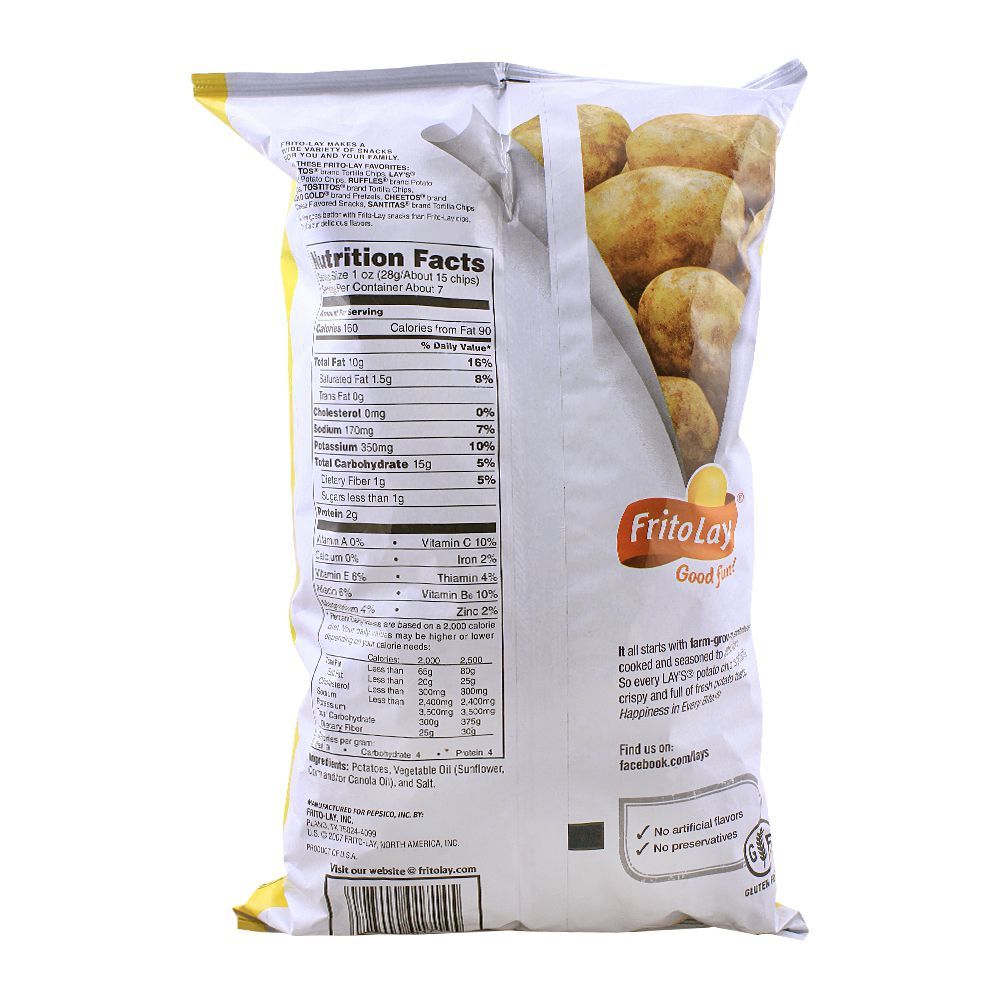 Buy Lay's Classic Potato Chips (Imported), 184.2g/6.5oz Online at Best ...