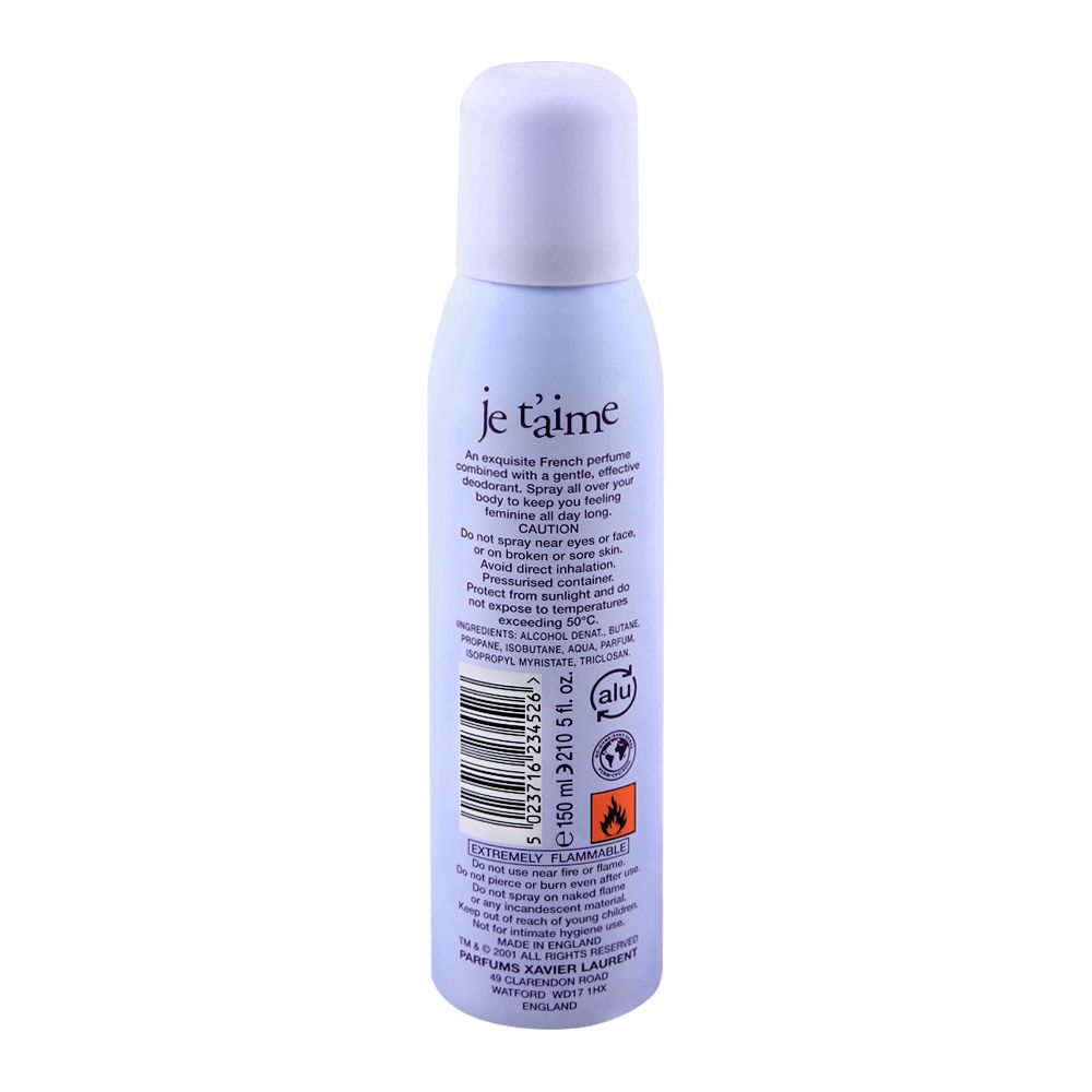 Buy Xavier Laurent Jet'aime Women Deodorant Body Spray, 150ml Online at ...