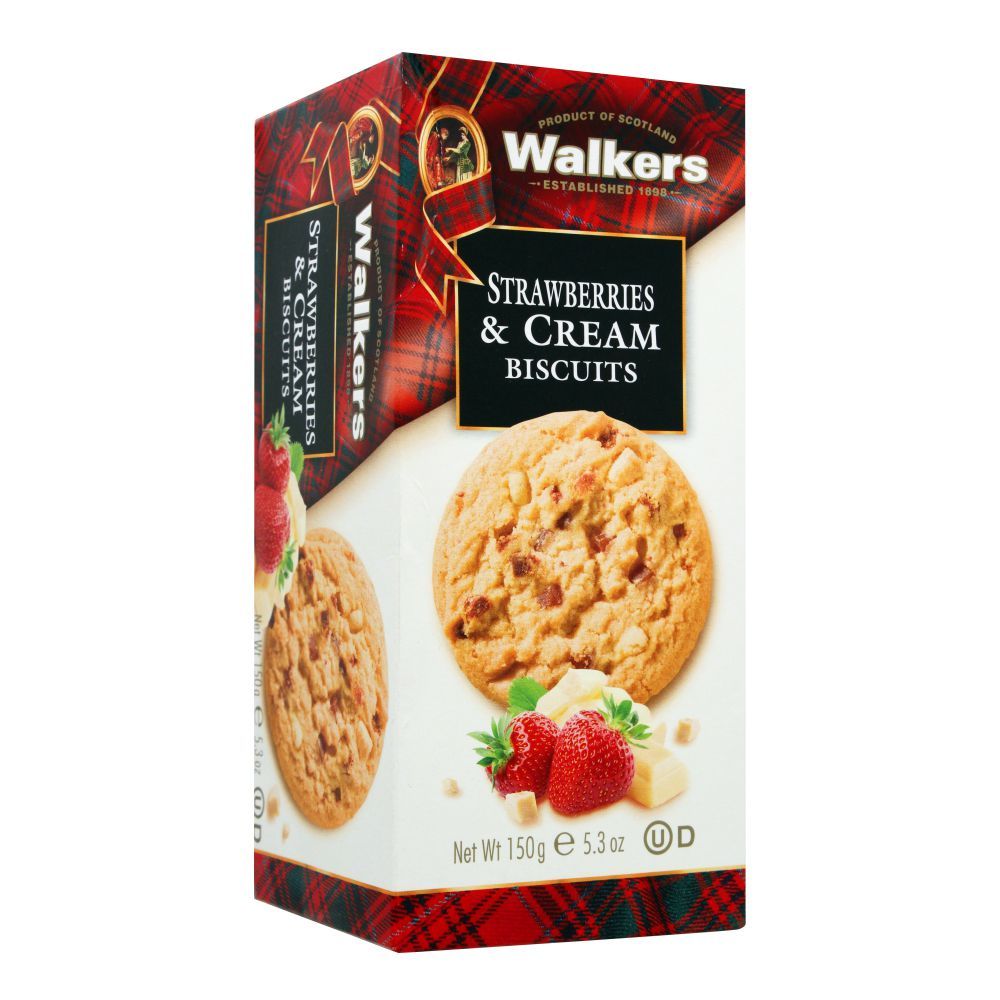 Purchase Walkers Strawberries & Cream Biscuits, 150g Online at Best ...