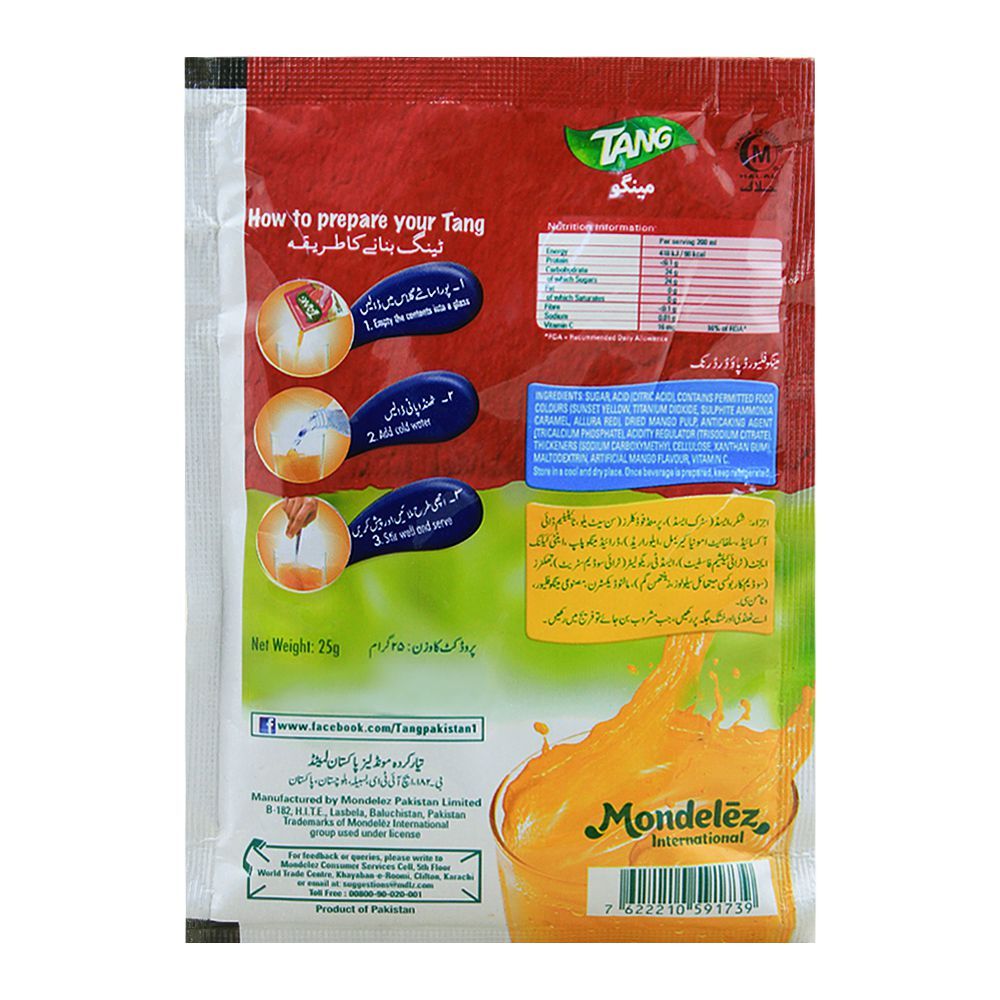 Buy Tang Mango Sachet 25g Online at Special Price in Pakistan - Naheed.pk