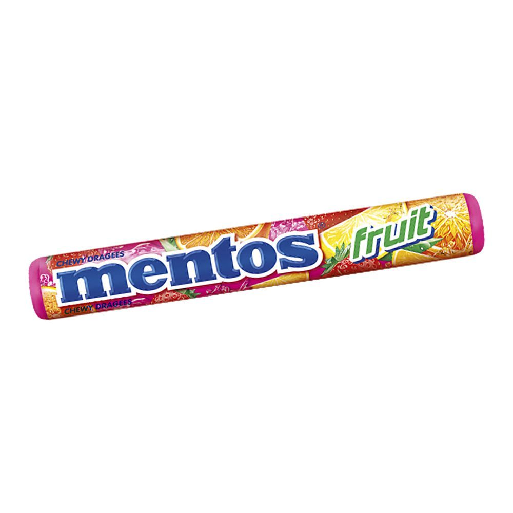 Buy Mentos Chewy Dragees, Fruit, Roll,37.5g Online at Special Price in ...