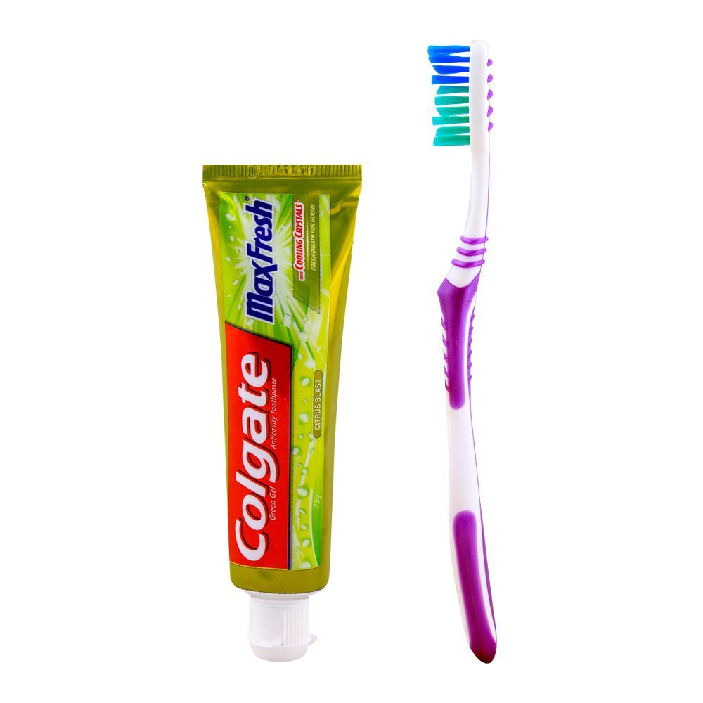 Order Colgate MaxFresh Green Gel Citrus Blast Toothpaste 75gm Brush ...