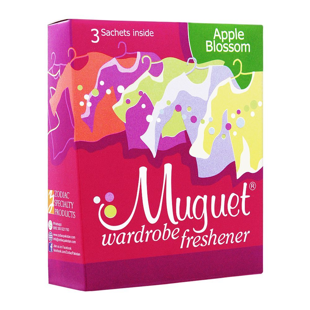 Order Muguet Wardrobe Freshener, Apple Blossom, 3 Sachets Online at Special  Price in Pakistan - Naheed.pk