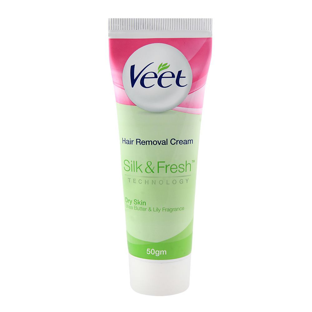 Buy Veet Silk & Fresh Dry Skin Shea Butter & Lily Hair Removal Cream 50gm Online at Best in Pakistan - Naheed.pk