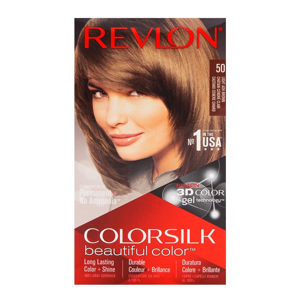 Buy Revlon Colorsilk Light Ash Brown Hair Color 50 Online at Best Price in  Pakistan 
