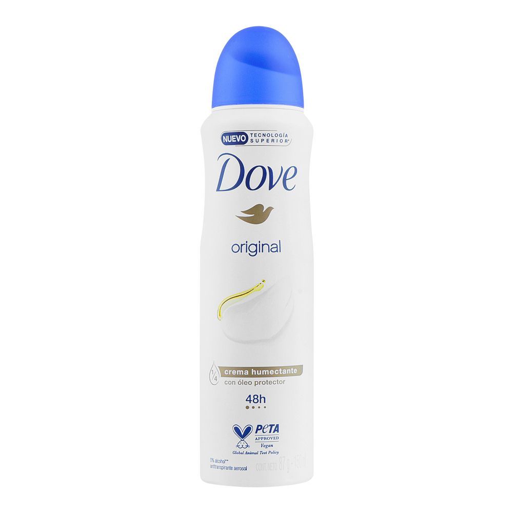 Buy Dove Original Anti-Transpirant Deodorant Spray, For Women, 150ml ...