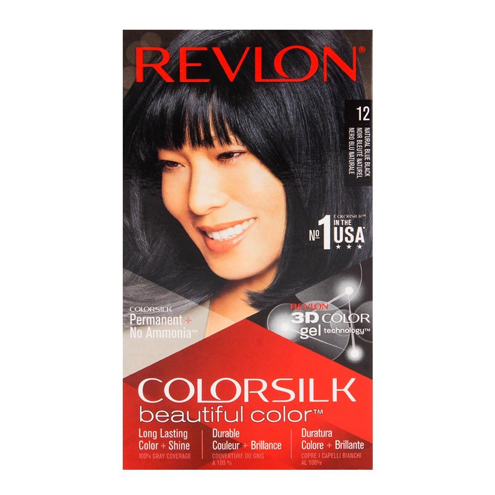 Purchase Revlon Colorsilk Natural Blue Black Hair Color 12 Online at Best  Price in Pakistan 