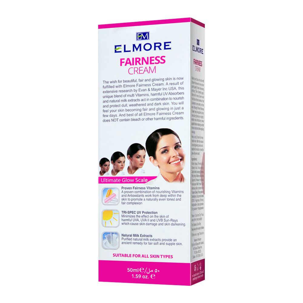 Purchase Elmore Ultimate Glow Fairness Cream, Enriched With Vitamins ...