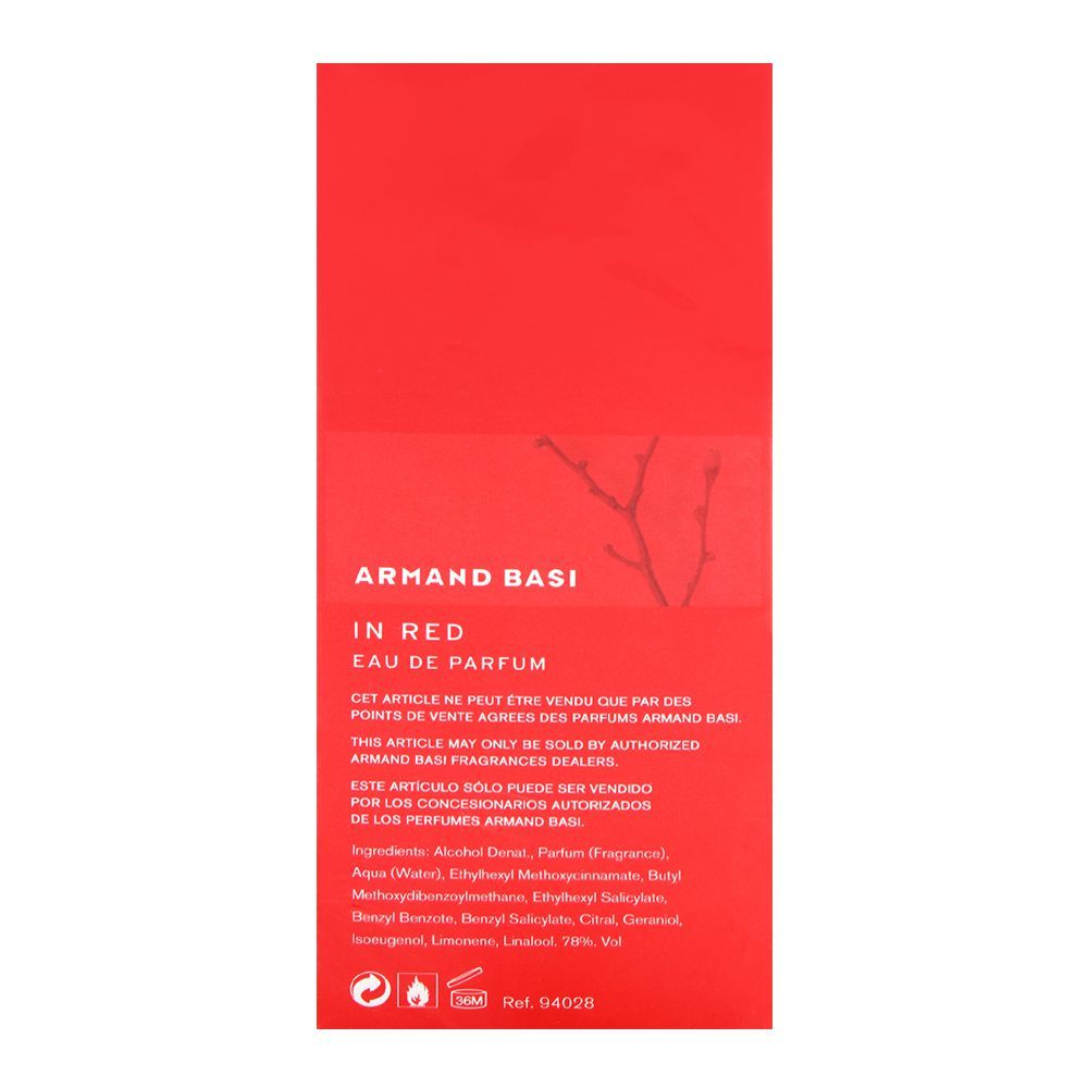 Buy Armand Basi In Red Eau De Parfum 100ml Online at Best Price in