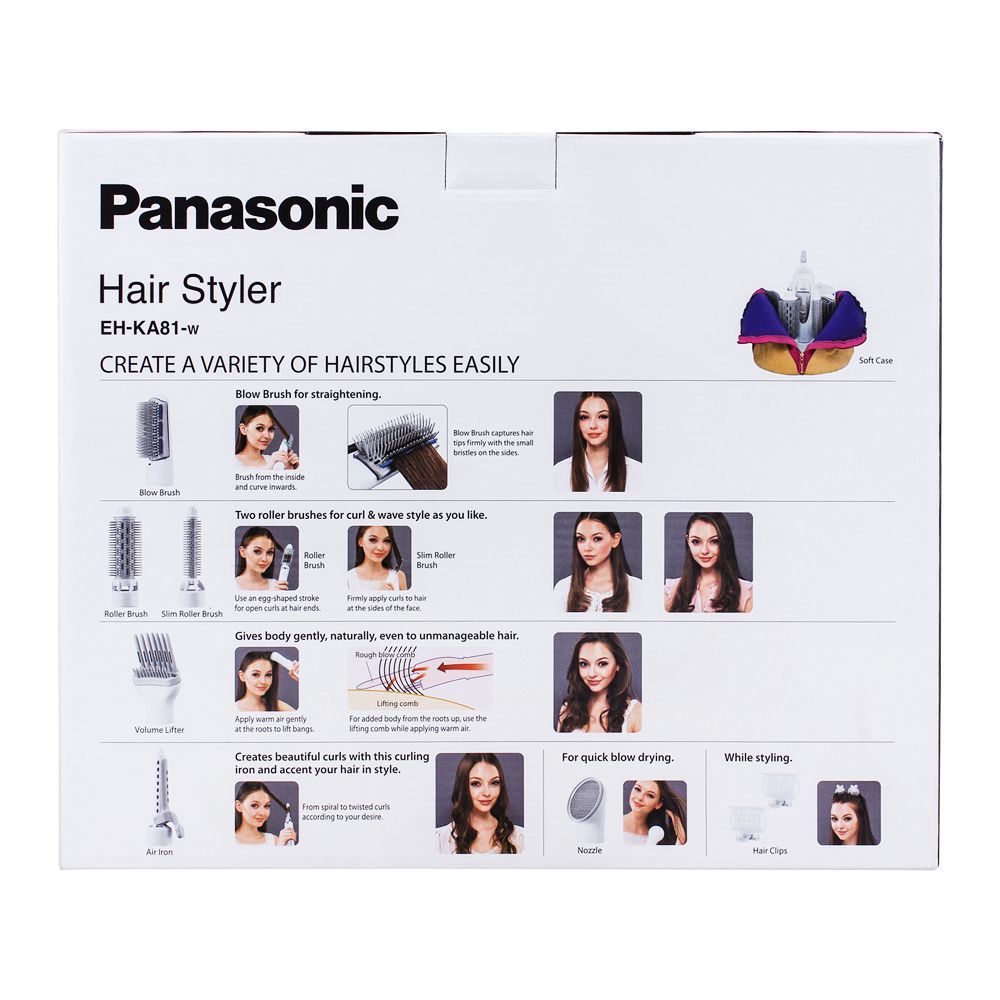 Order Panasonic Flexible Styling Hair Styler, EH-KA81-W Online at Best  Price in Pakistan 