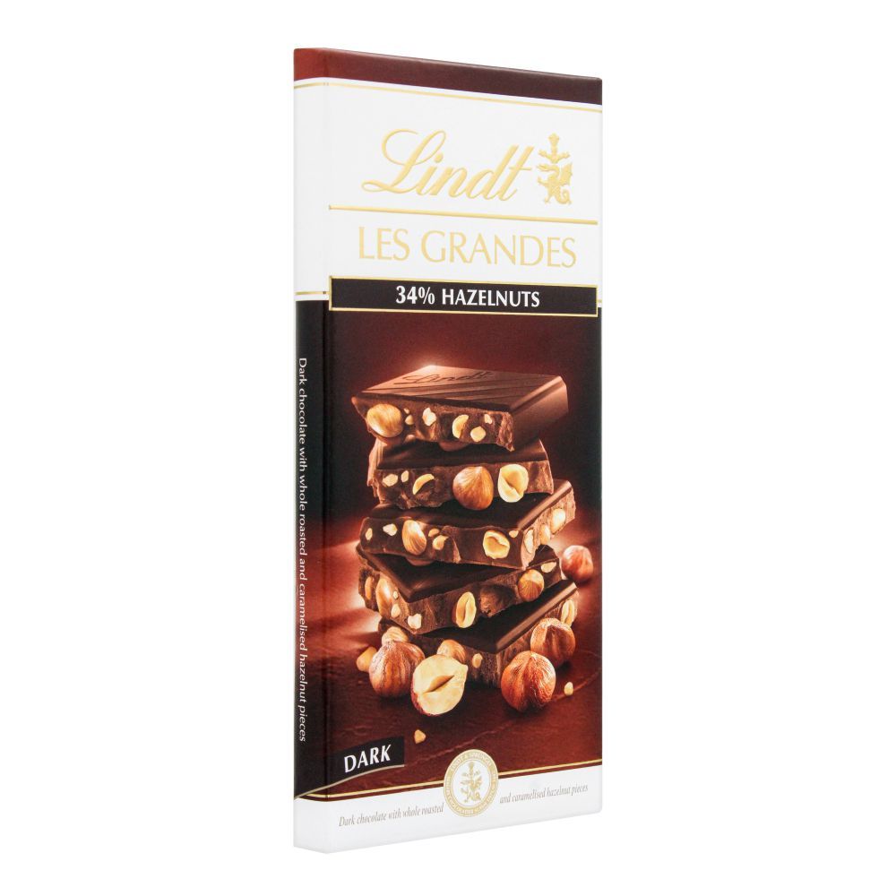 Buy Lindt Les Grandes Dark 34% Hazel Nut Chocolate, 150g Online at ...